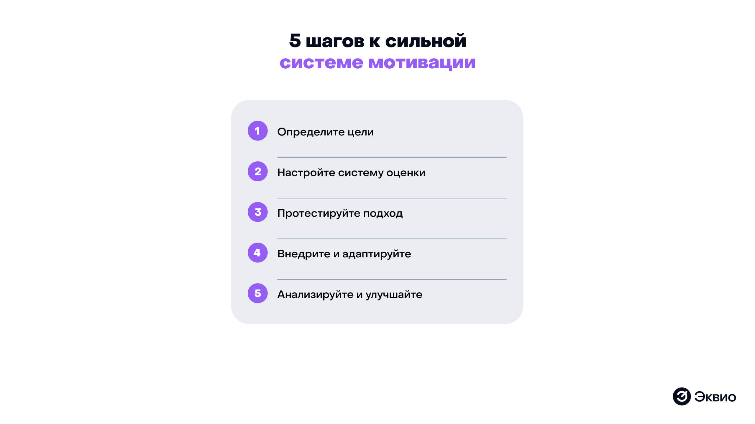 5 шагов к&nbsp;сильной системе мотивации