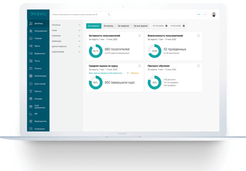 Корпоративный портал на&nbsp;базе СДО Эквио