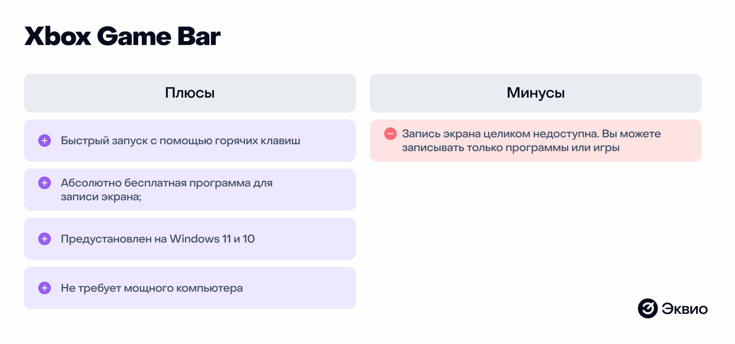 Плюсы и&nbsp;минусы Xbox Game Bar