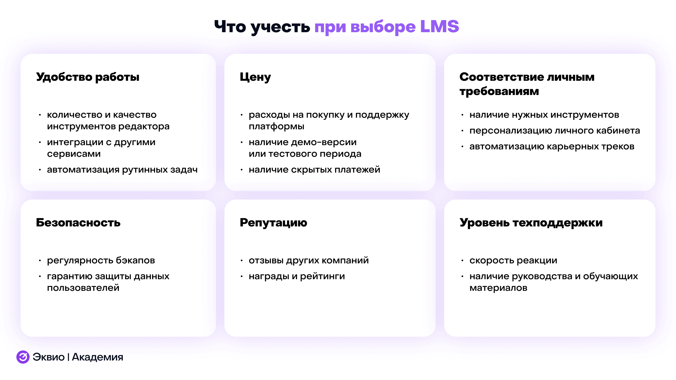 Что учесть при&nbsp;выборе платформы для&nbsp;курсов